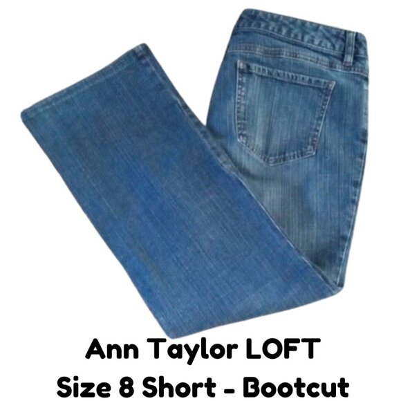 Ann Taylor LOFT Bootcut Jeans 8-Short - Picture 1 of 11